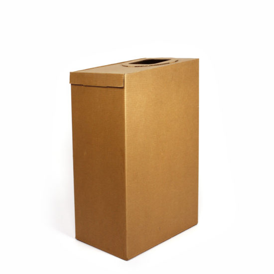 contenedor de cartón para reciclar