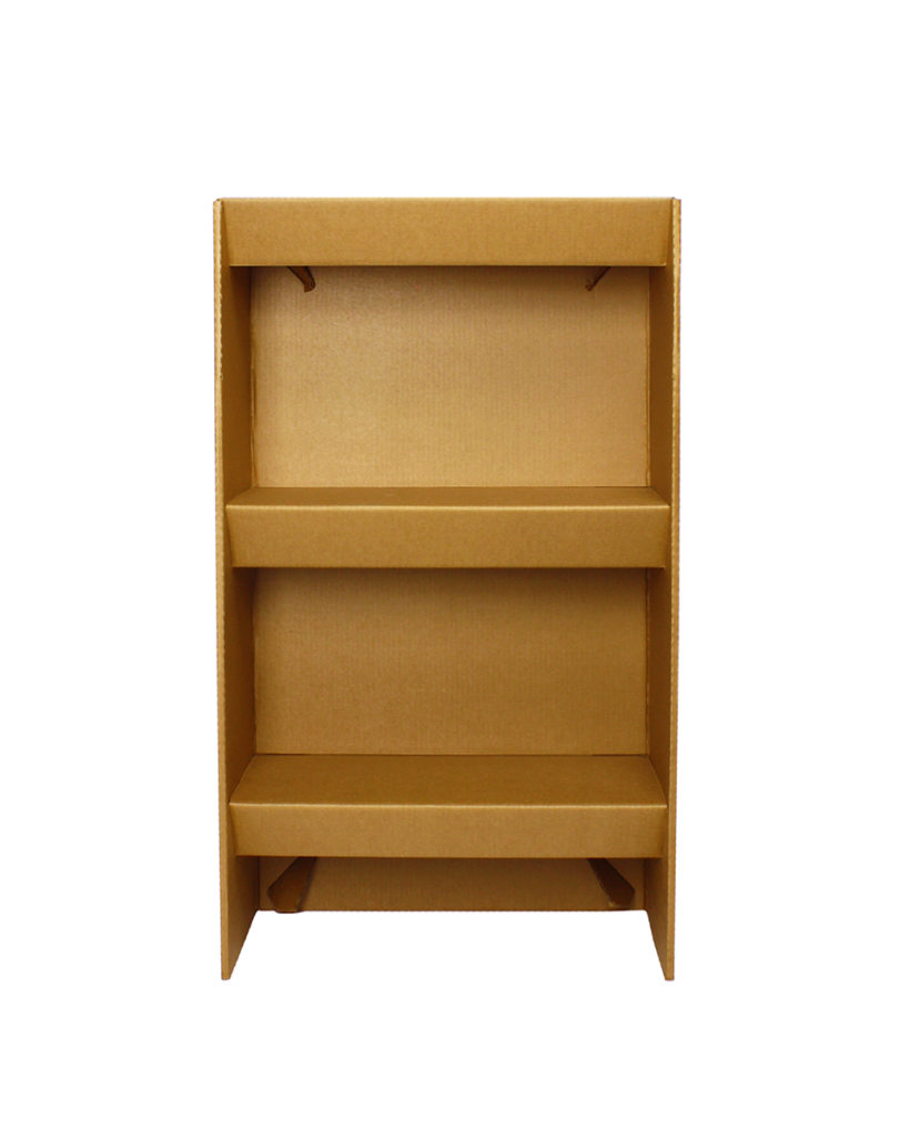 librero de cartón resistente
